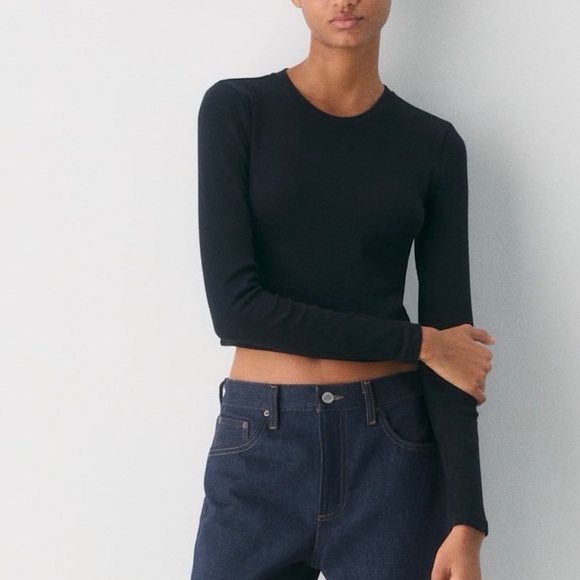 TNA HomeStretch Rib Crew Waist Longsleeve - Picture 1 of 7